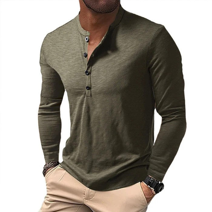 Hunter - Men's Solid Long Sleeve T-shirt