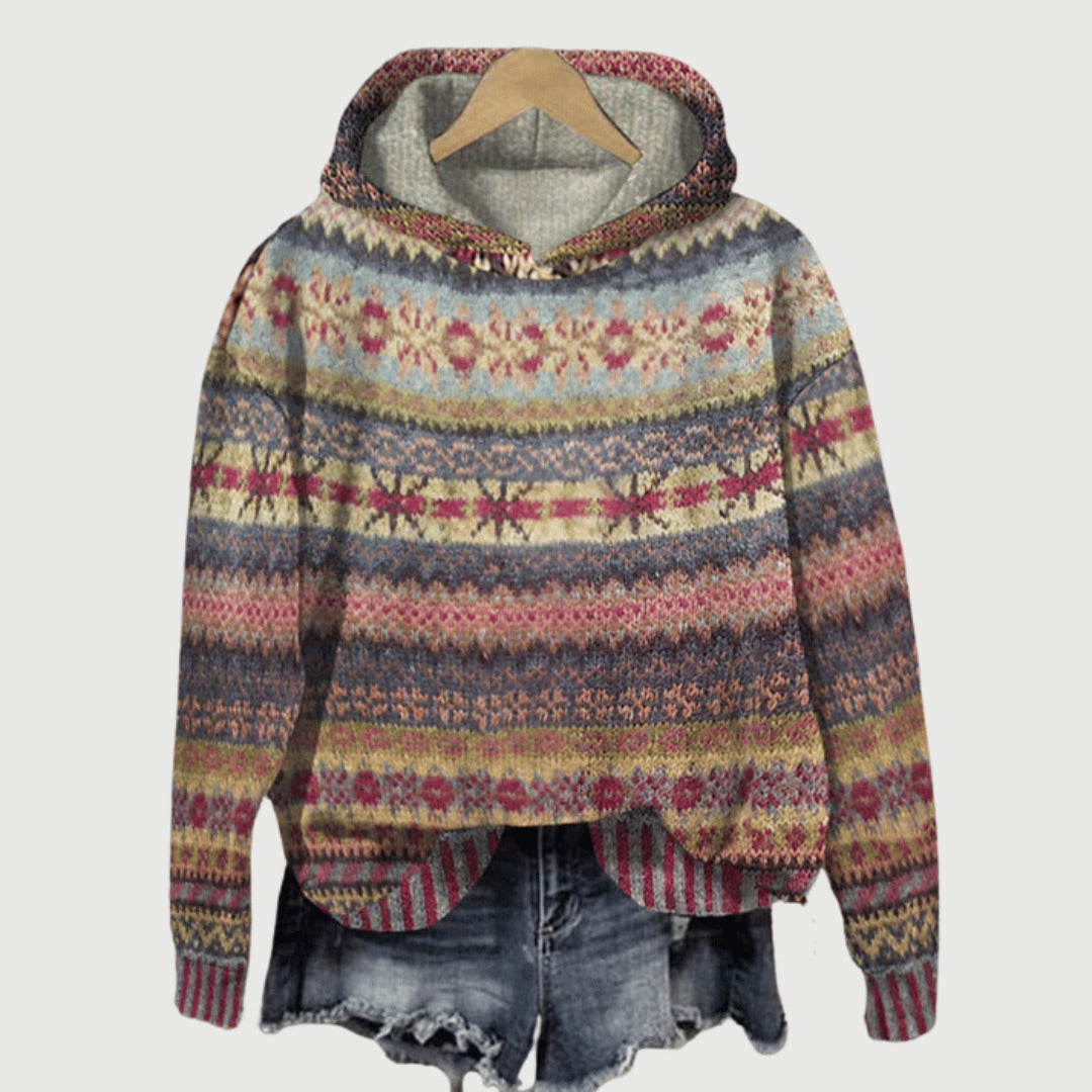 Women’s Patterned Hoodie | Casual