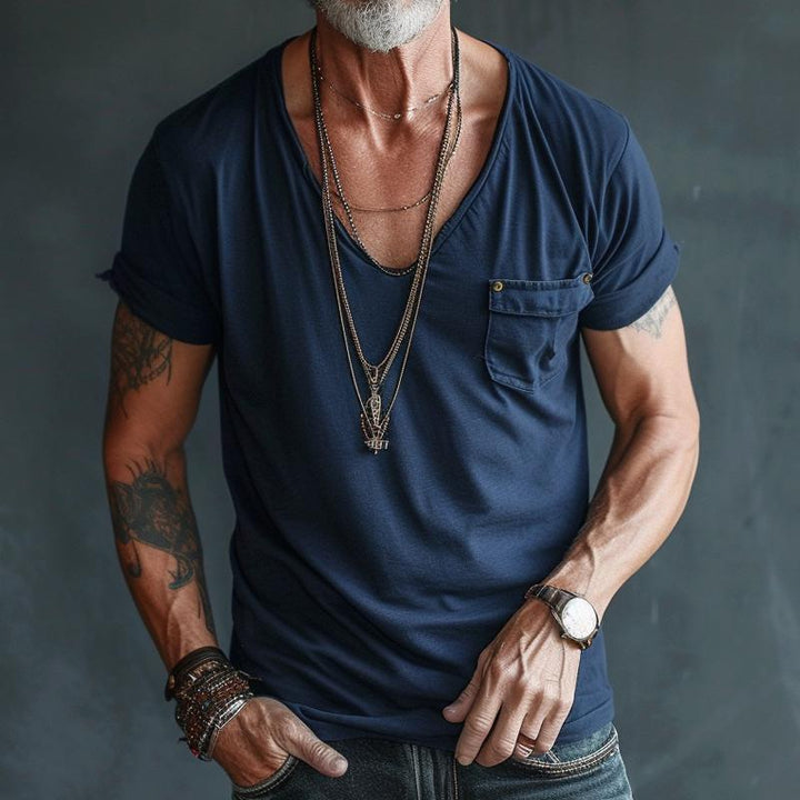 Jackson - Men's V Neck Pocket T-Shirt
