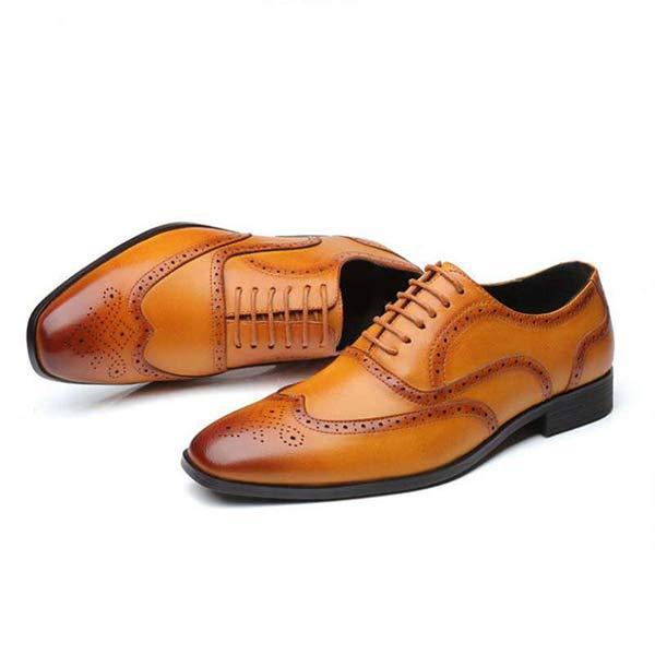 Ezekiel - Men's Classic Brogue Dress Shoes