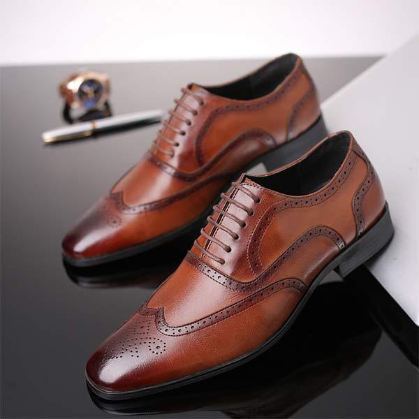 Ezekiel - Men's Classic Brogue Dress Shoes