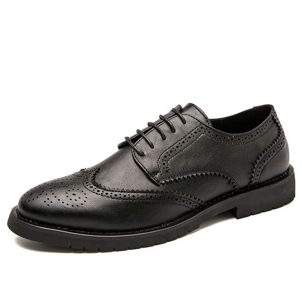 Easton - Men's Carved Leather Dress Shoes