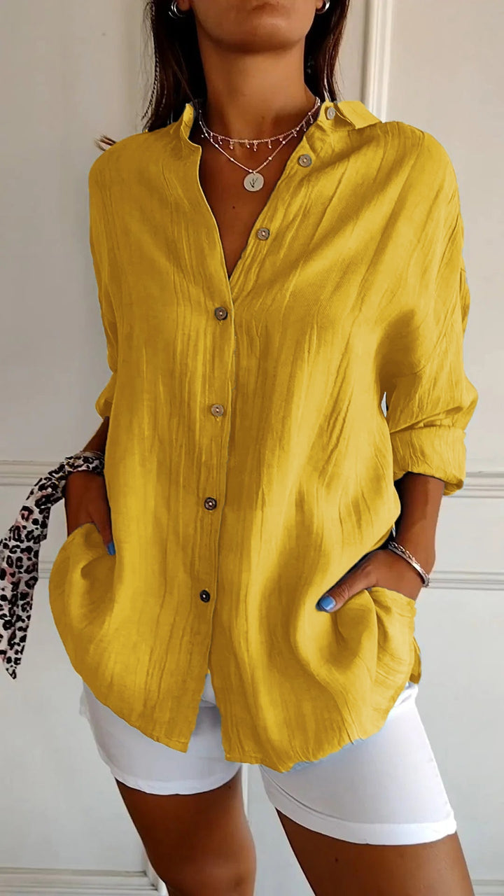 Women’s Button-Up Long Sleeve Shirt | Oversized