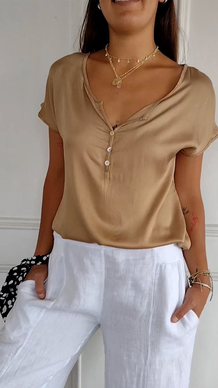 Women’s Casual Button Shirt | Short Sleeve