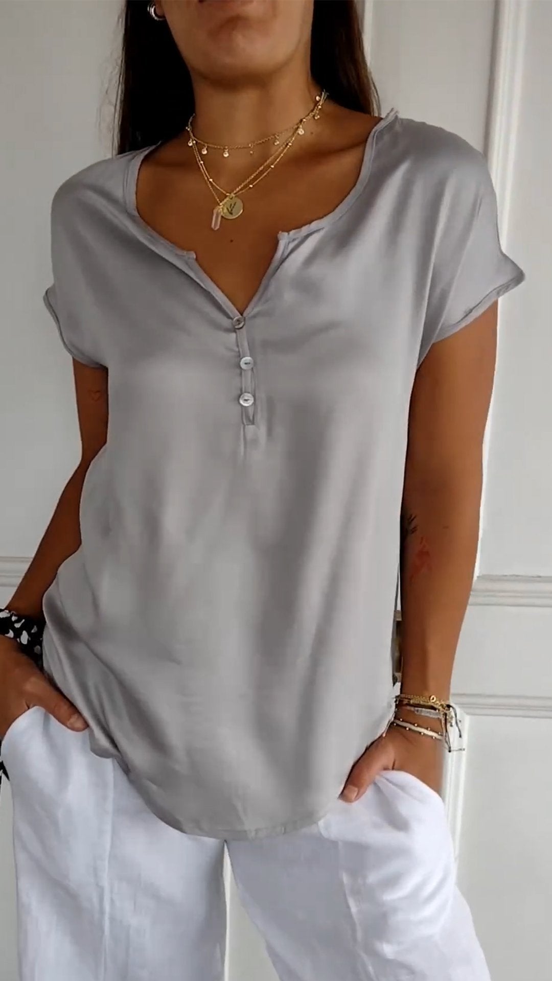 Women’s Casual Button Shirt | Short Sleeve
