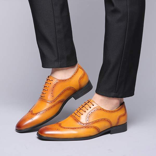 Ezekiel - Men's Classic Brogue Dress Shoes