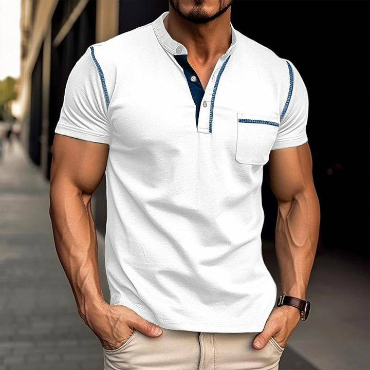 Men’s Muscle Fit Henley Shirt | Tight