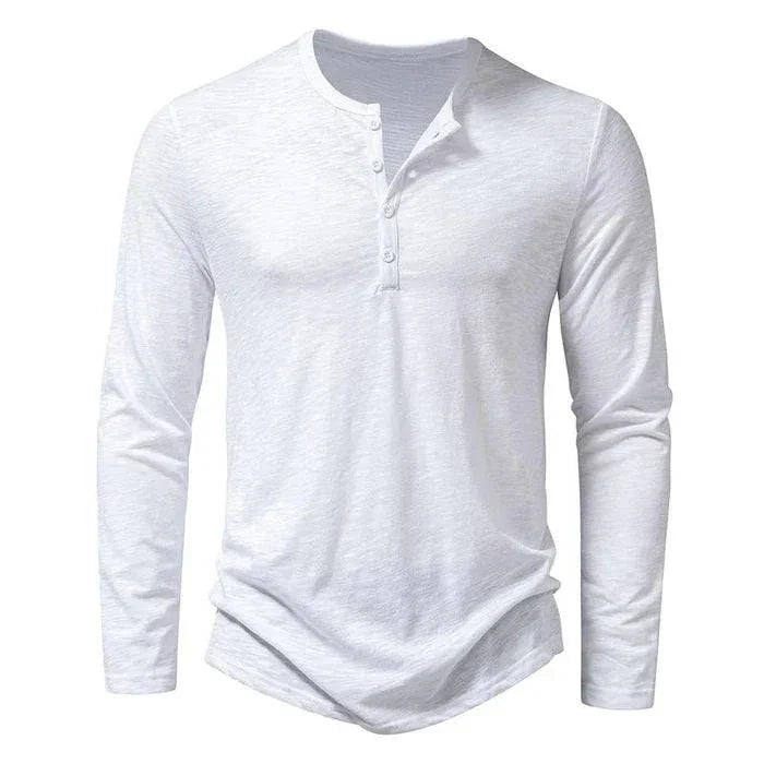 Men’s Casual Henley Shirt | Long Sleeve