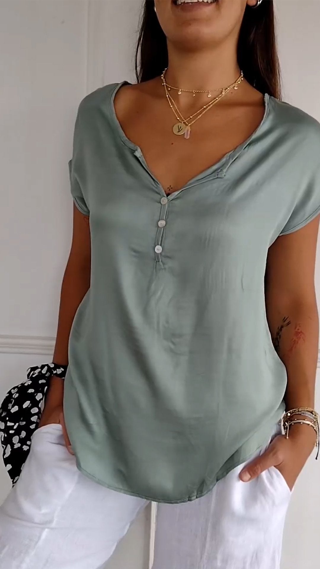 Women’s Casual Button Shirt | Short Sleeve