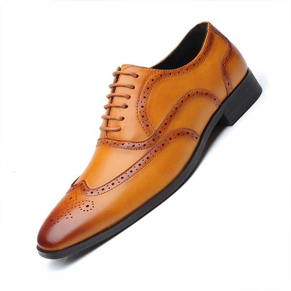 Ezekiel - Men's Classic Brogue Dress Shoes