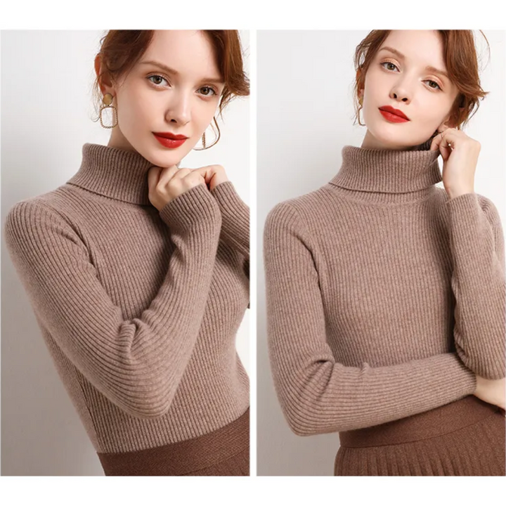 Women’s Knit Turtleneck Jumper | Long Sleeve
