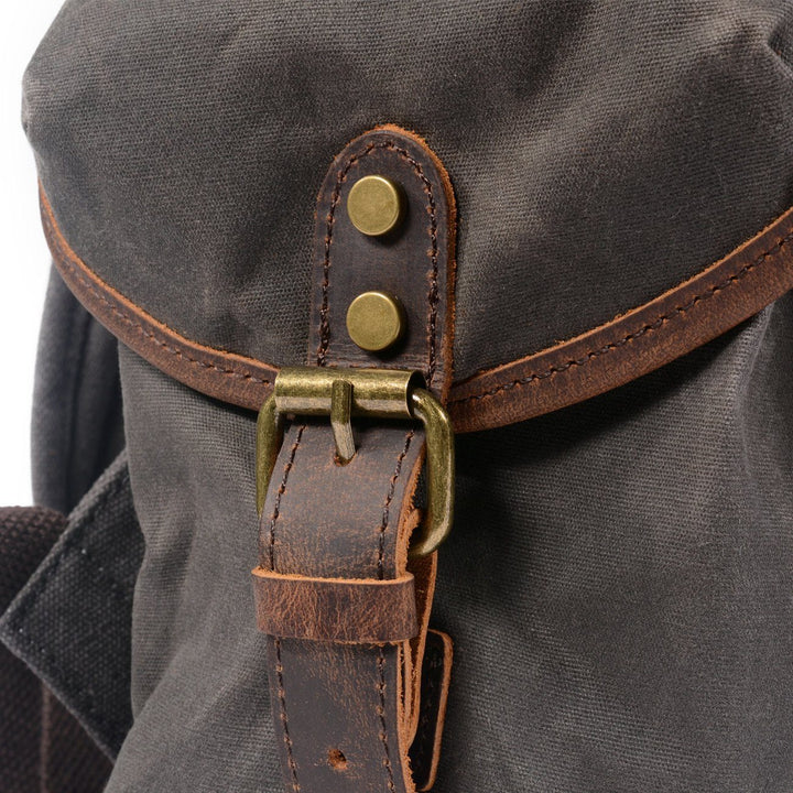 Nicolas - Canvas Leather Backpack