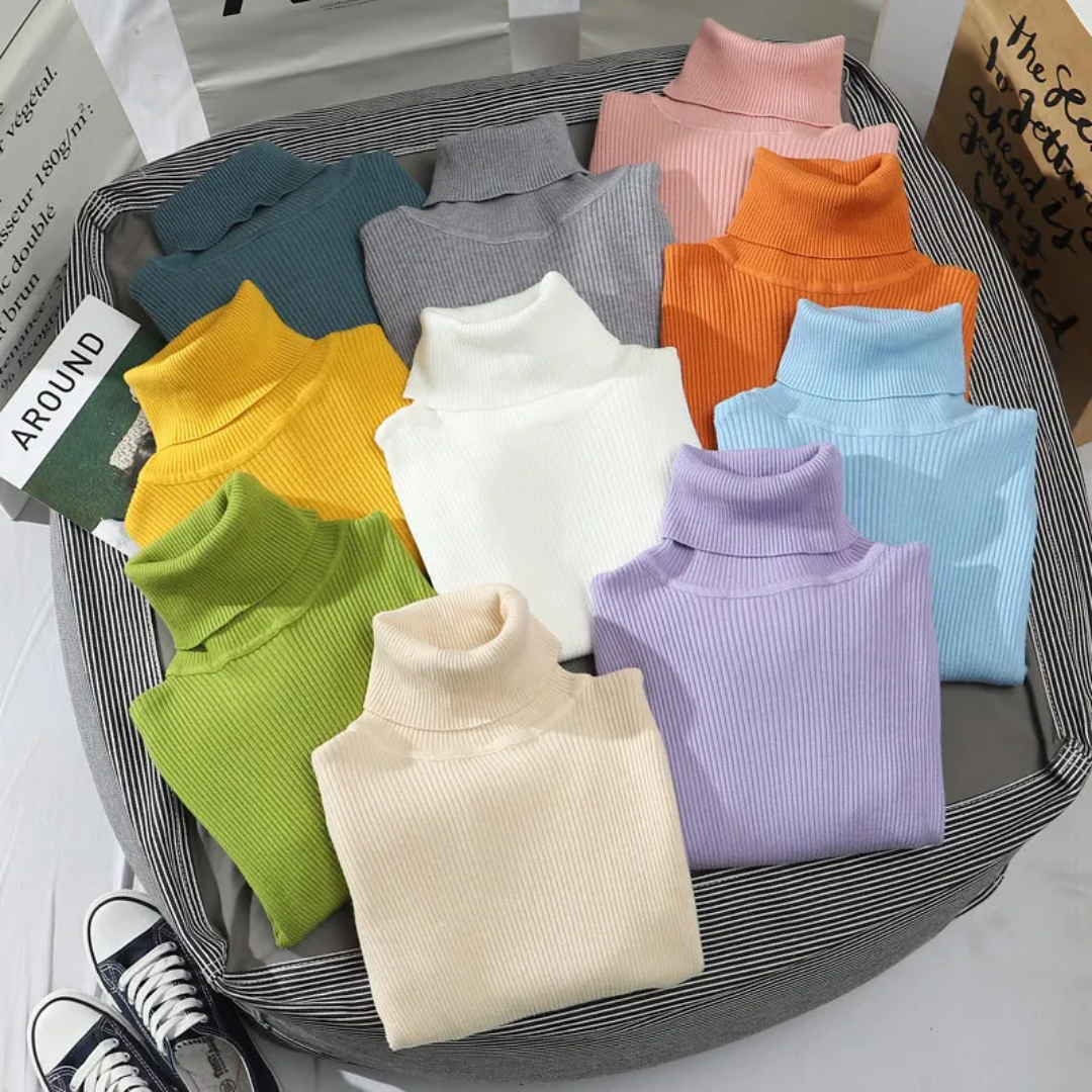 Women’s Knit Turtleneck Jumper | Long Sleeve