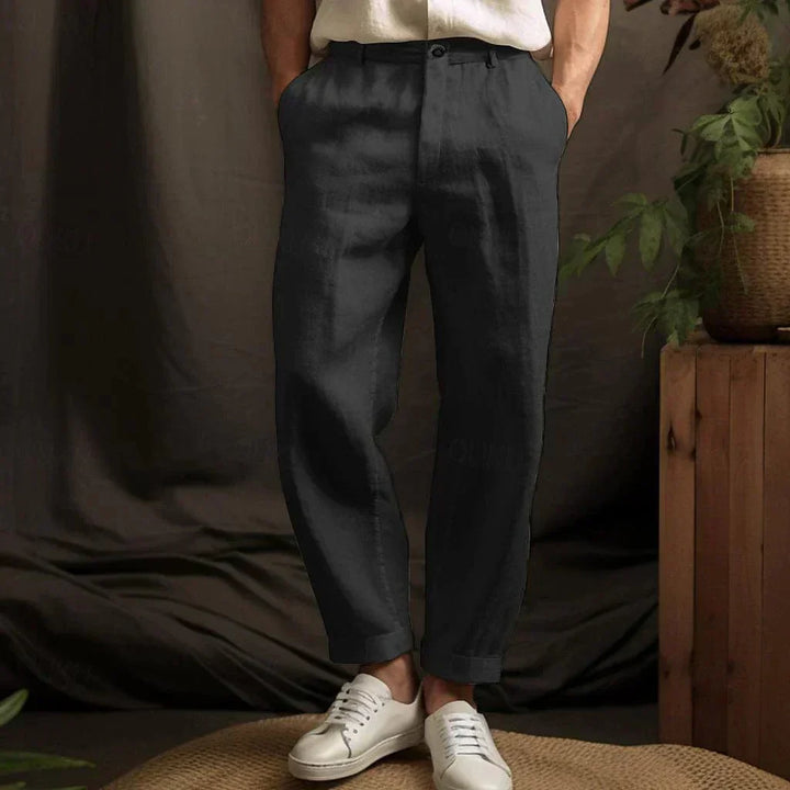 Men’s Casual Tapered Trousers | Cropped