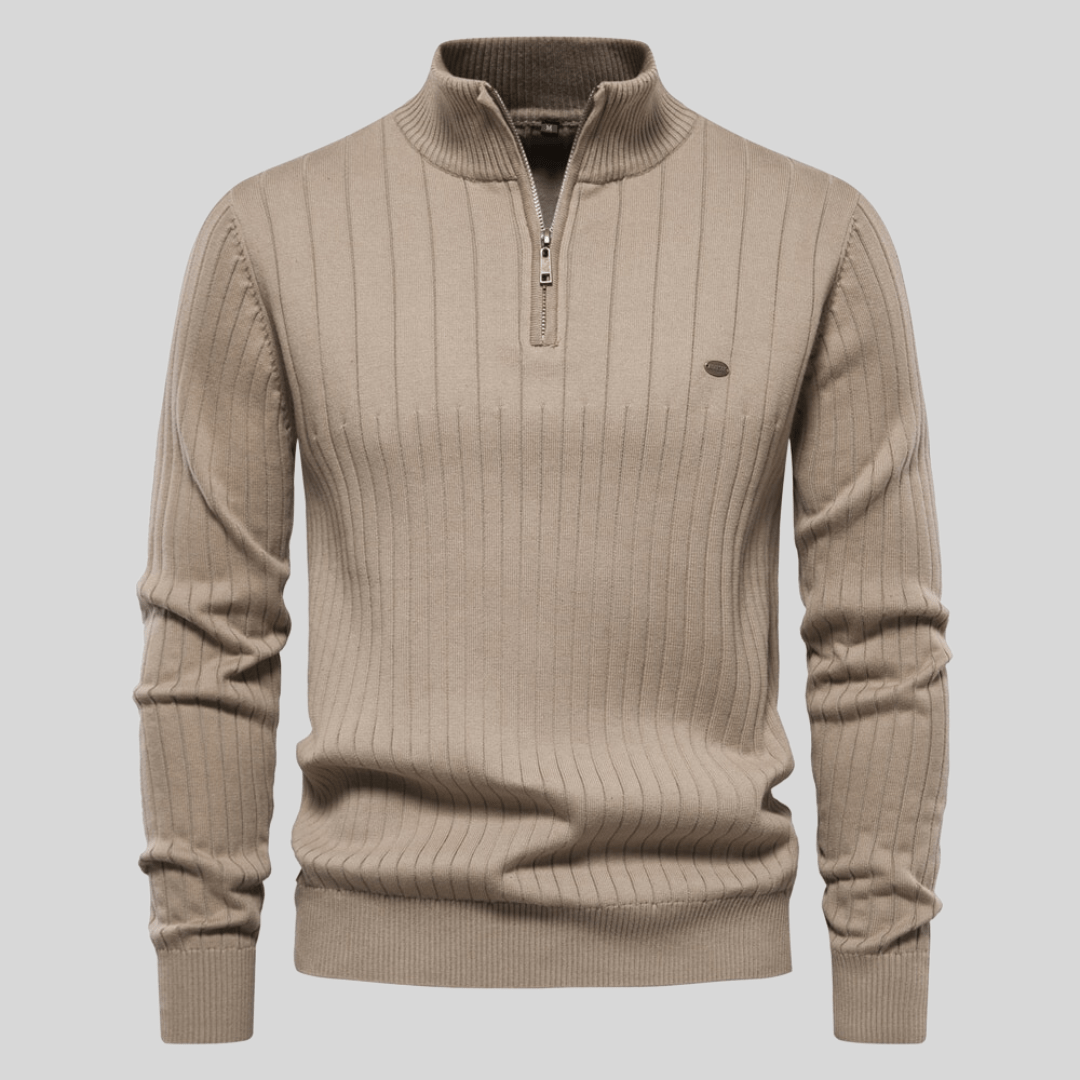 Men’s Knit Half Zip Jumper | Long