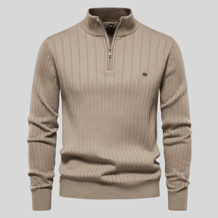 Men’s Knit Half Zip Jumper | Long