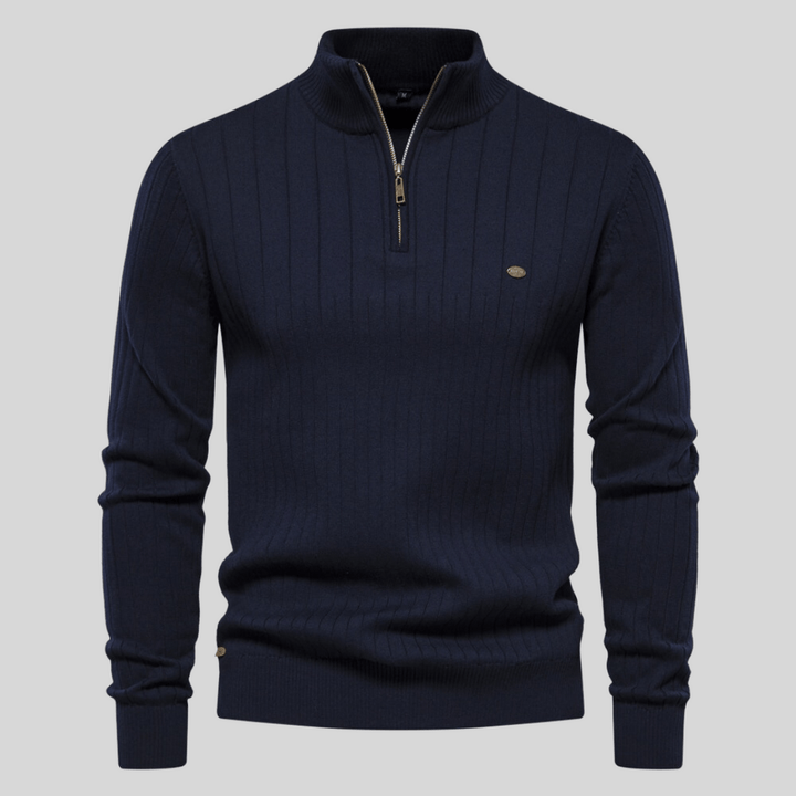 Men’s Knit Half Zip Jumper | Long