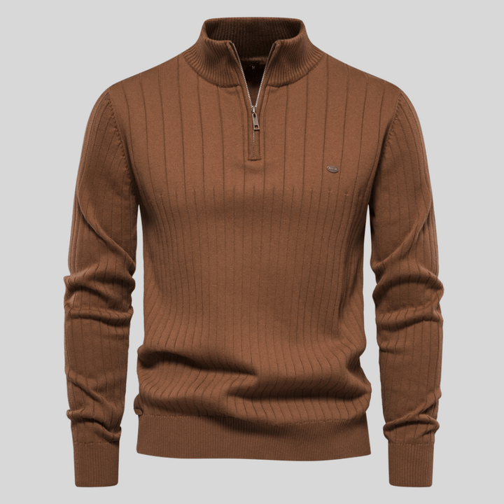 Men’s Knit Half Zip Jumper | Long