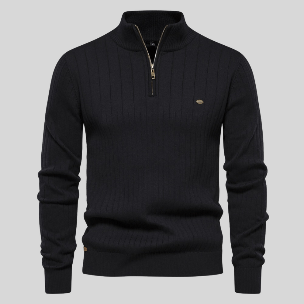 Men’s Knit Half Zip Jumper | Long
