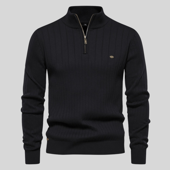 Men’s Knit Half Zip Jumper | Long