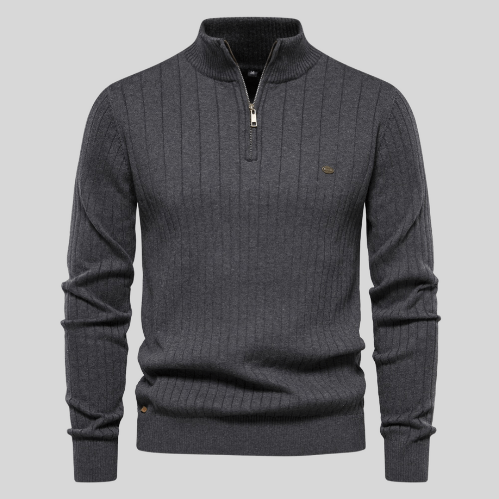Men’s Knit Half Zip Jumper | Long