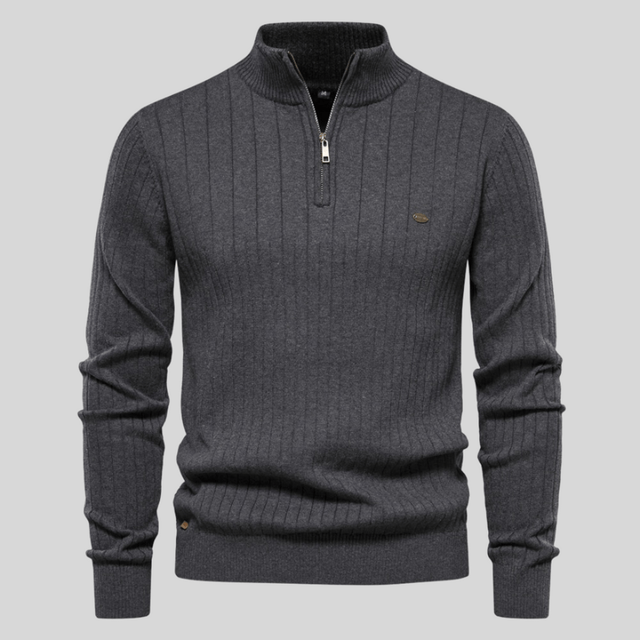 Men’s Knit Half Zip Jumper | Long