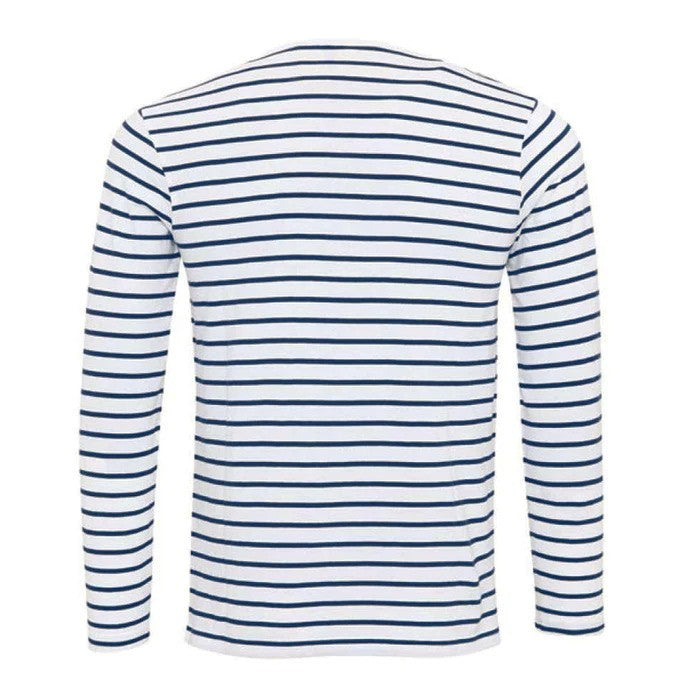 Mason - Men's Striped Henley Collar T-shirt