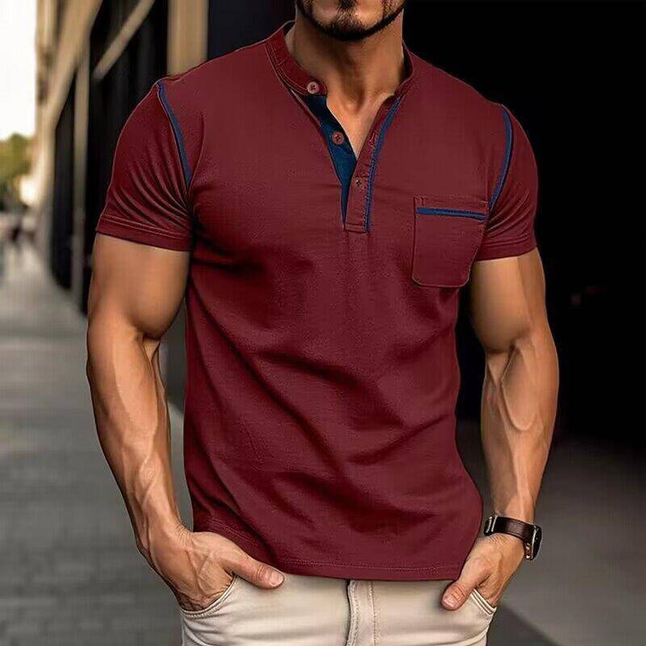 Men’s Muscle Fit Henley Shirt | Tight