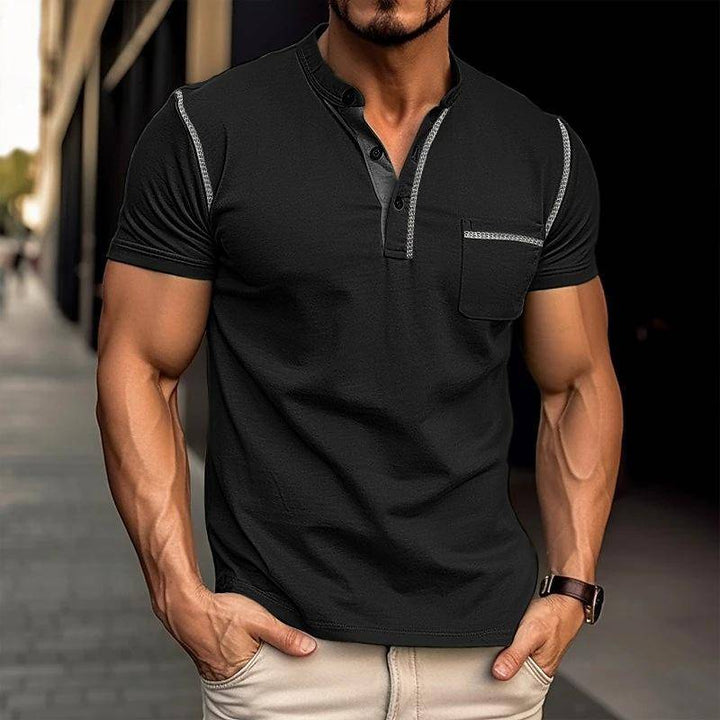 Men’s Muscle Fit Henley Shirt | Tight