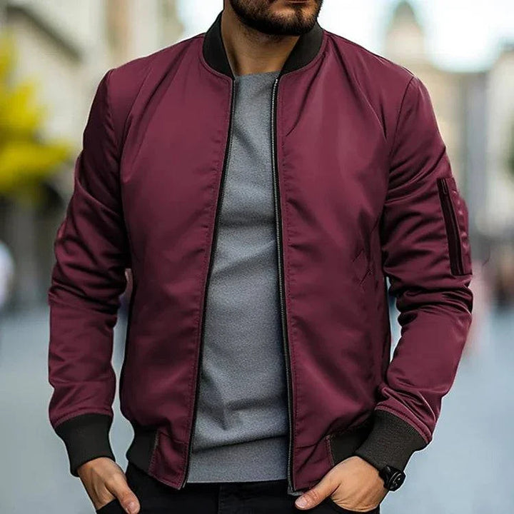 Men’s Zip-Up Bomber Jacket | Summer