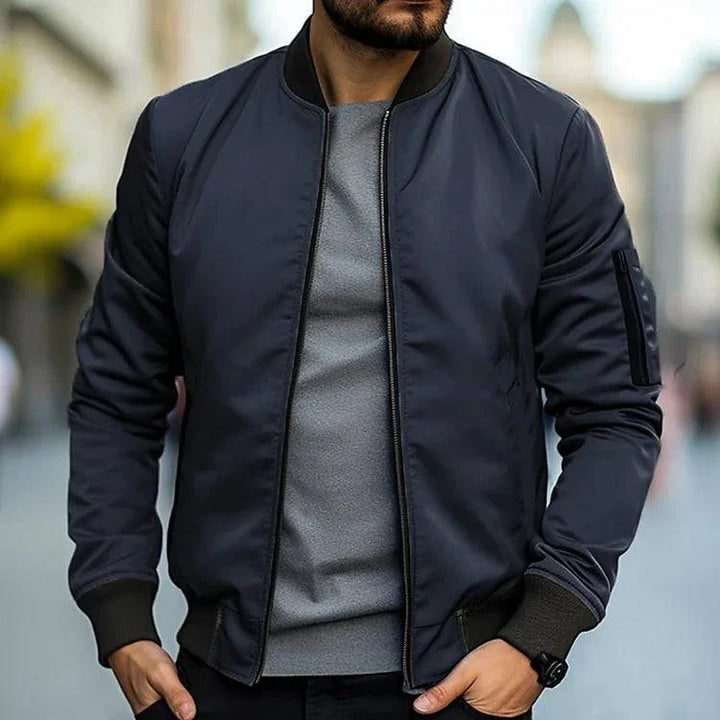 Men’s Zip-Up Bomber Jacket | Summer