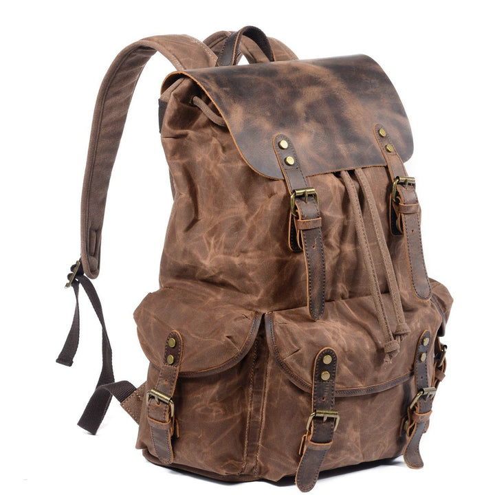Nicolas - Canvas Leather Backpack