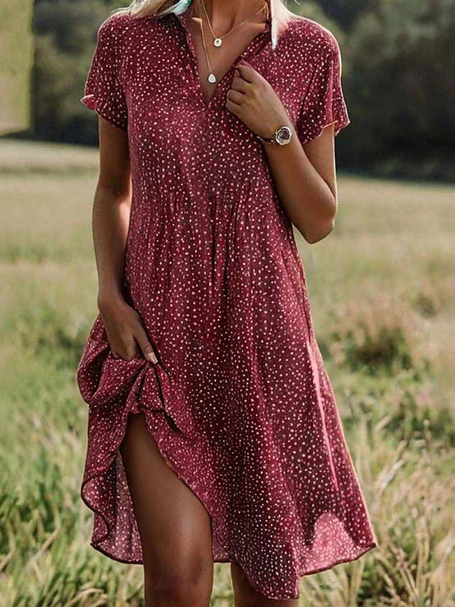 Women’s Polka Dot Collared Dress | Summer