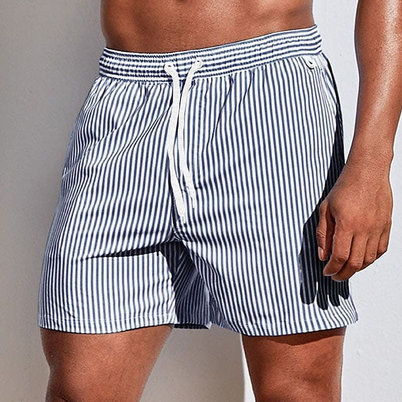 Men’s Striped Swim Shorts | Plus Size