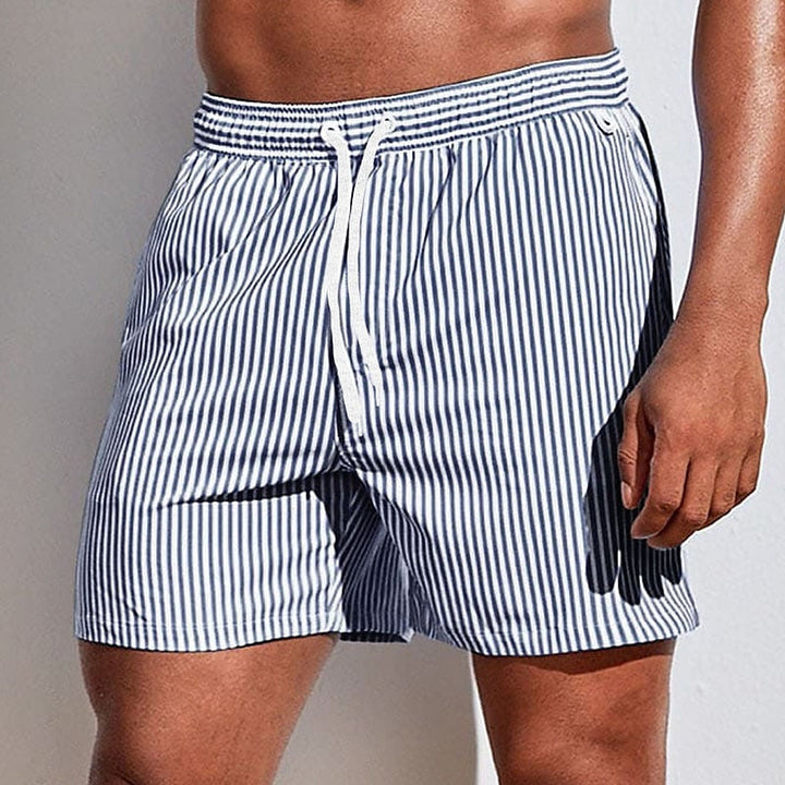 Men’s Striped Swim Shorts | Plus Size