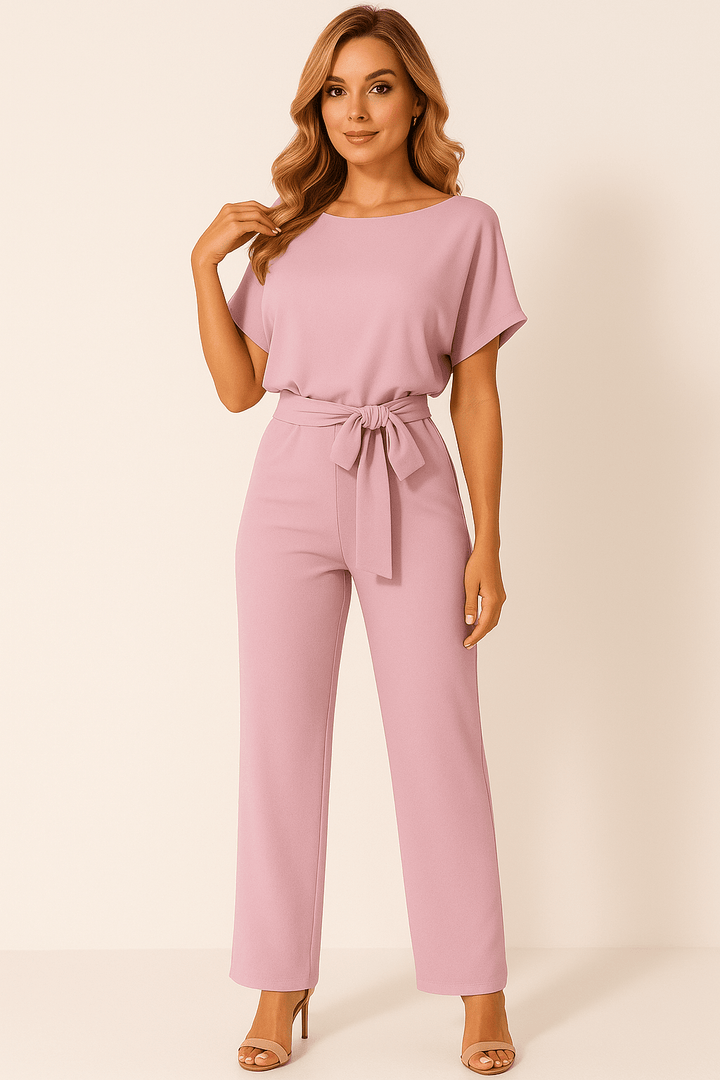 Women’s Belted Elegant Jumpsuit | Loungewear
