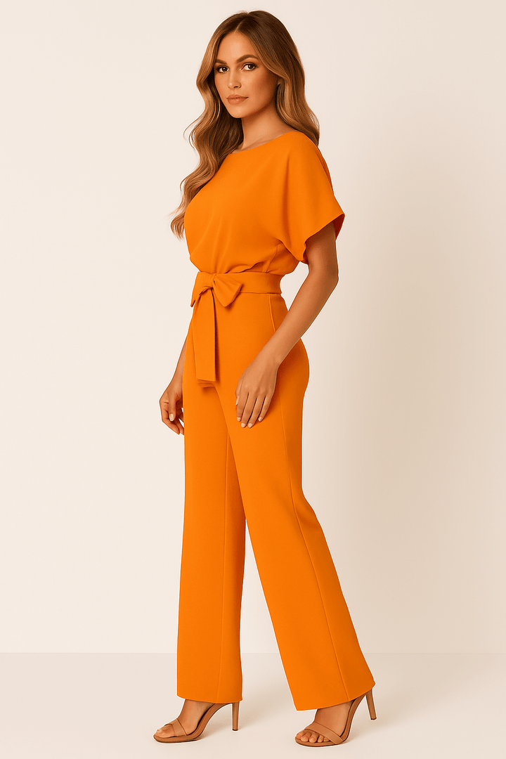 Women’s Belted Elegant Jumpsuit | Loungewear