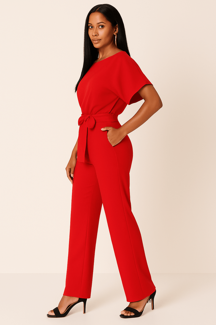 Women’s Belted Elegant Jumpsuit | Loungewear