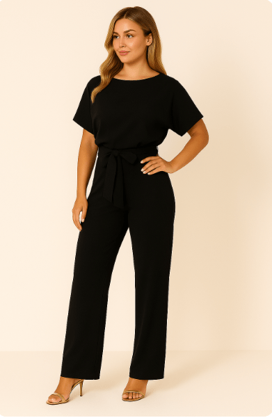 Women’s Belted Elegant Jumpsuit | Loungewear