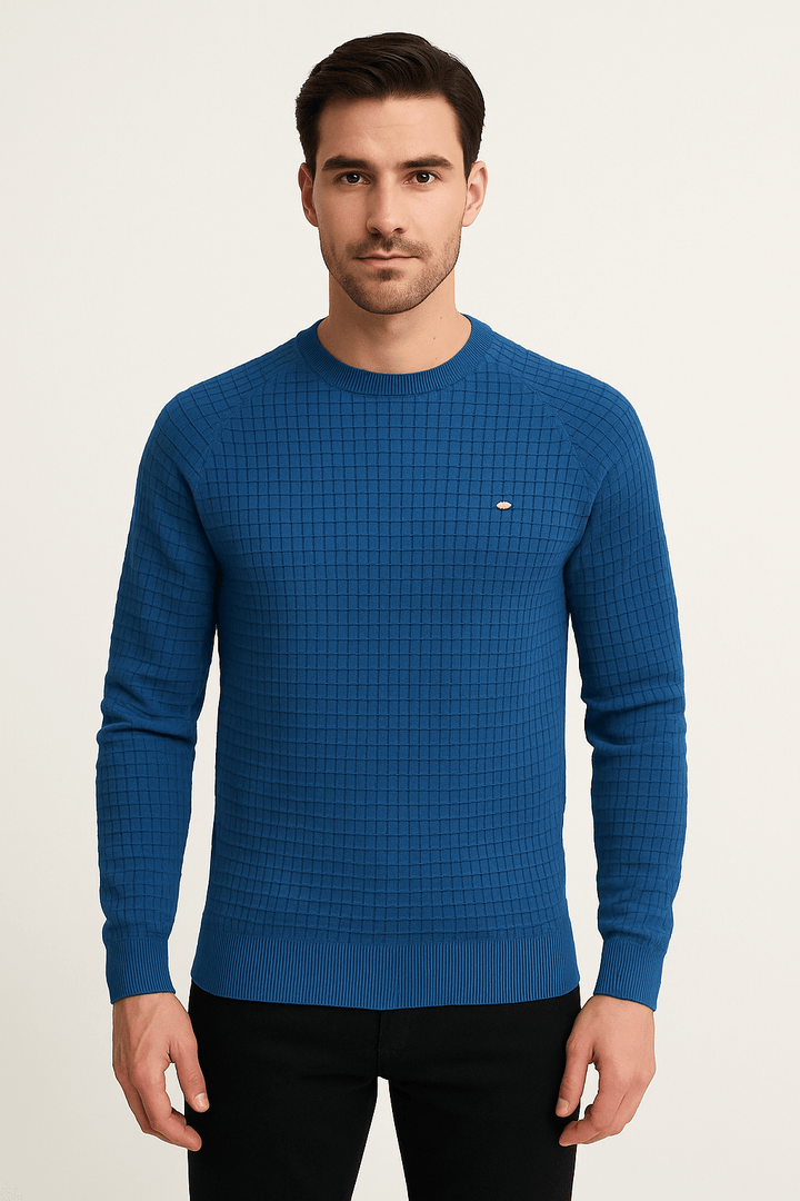 Men’s Textured Sweater | Long