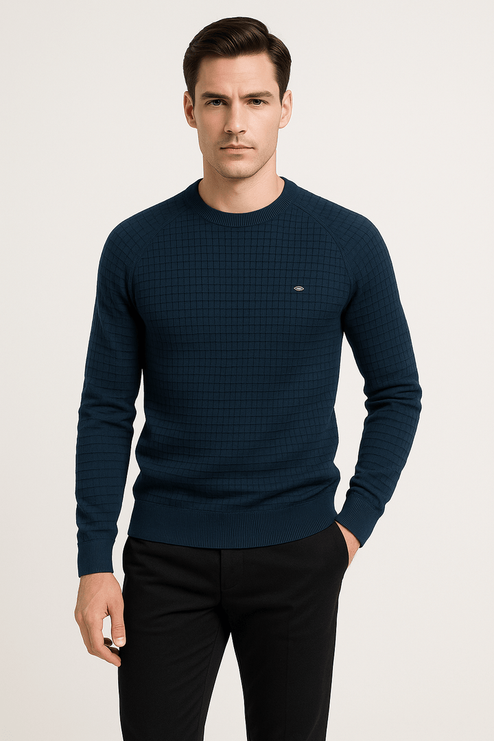 Men’s Textured Sweater | Long