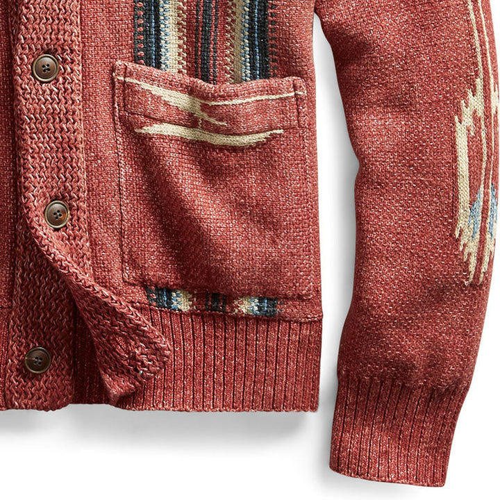 Musa - Men's Vintage Lapel Knit Cardigan