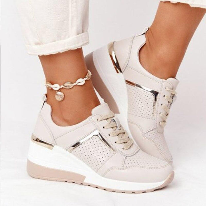 Women’s Platform Lace-Up Sneakers | Walking