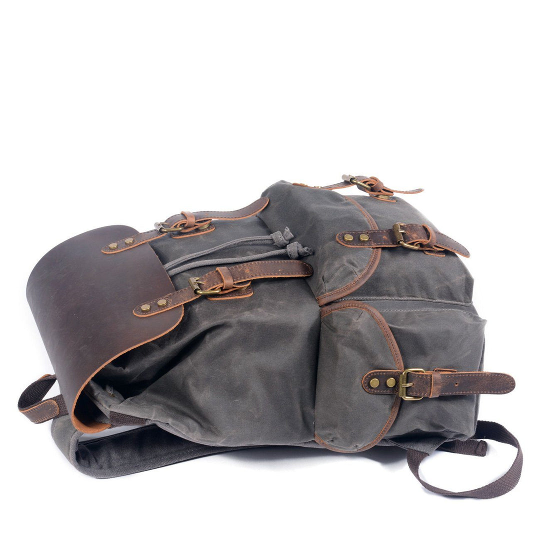 Nicolas - Canvas Leather Backpack