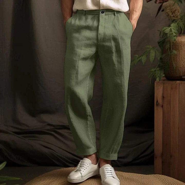 Men’s Casual Tapered Trousers | Cropped