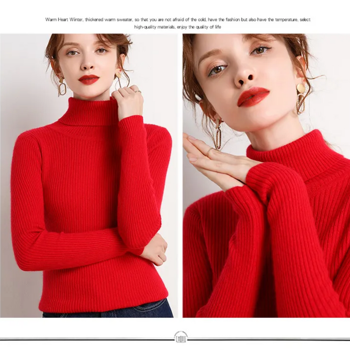 Women’s Knit Turtleneck Jumper | Long Sleeve