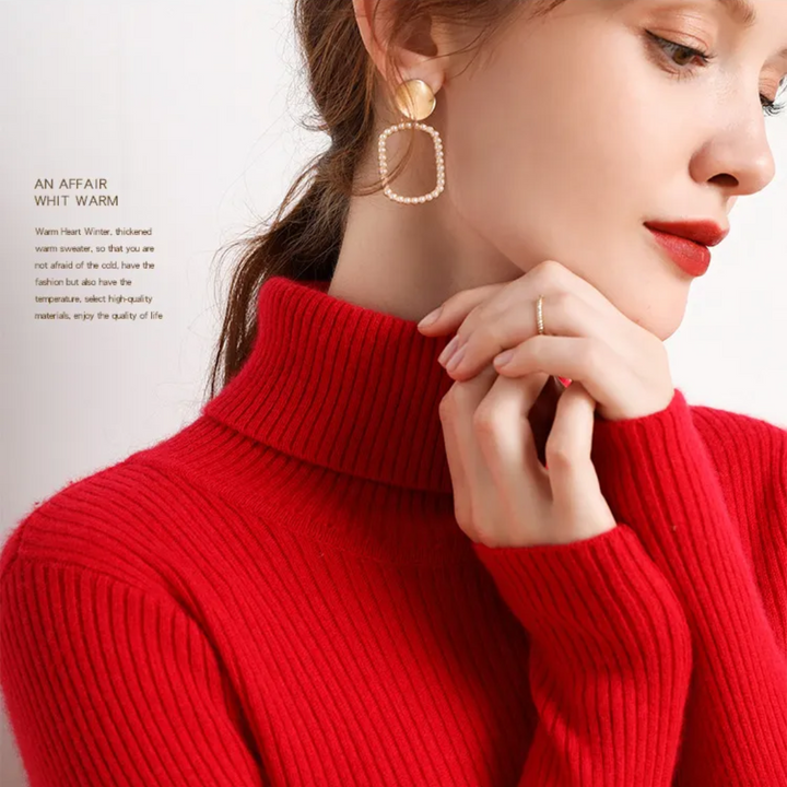Women’s Knit Turtleneck Jumper | Long Sleeve