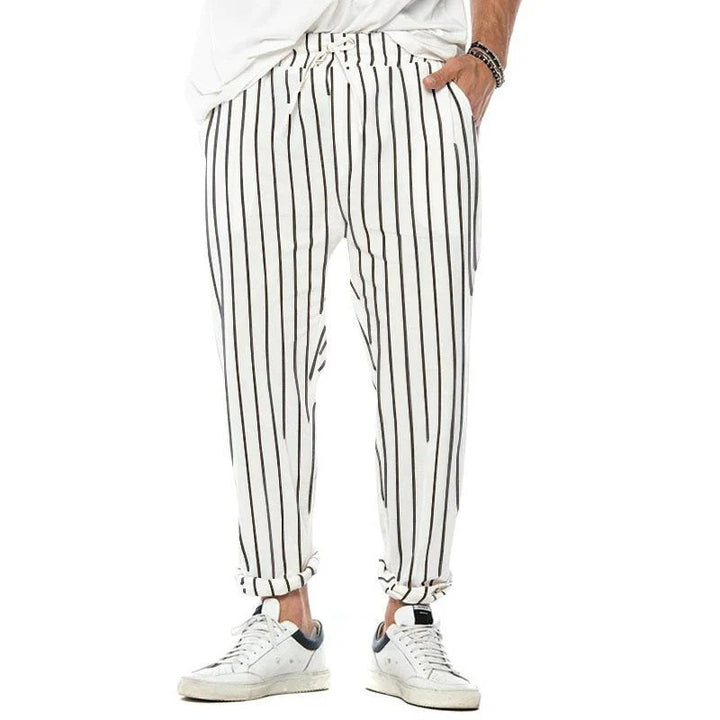 Rupert - Men's Casual Striped Linen Pants