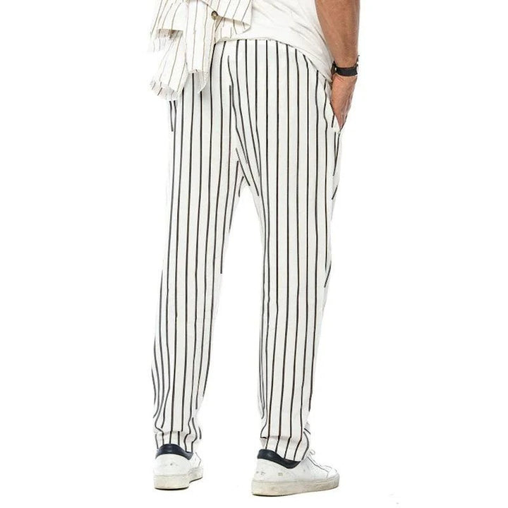 Rupert - Men's Casual Striped Linen Pants