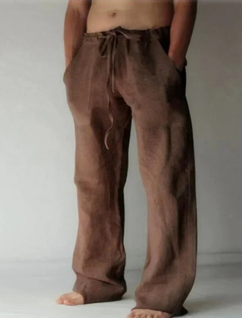 Men’s Drawstring Trousers | Wide Leg